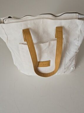 Cozy Earth Small White Canvas Tote